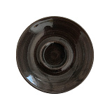 _Блюдце d11,8см для кофейной чашки «Monochrome» Churchill (кр12) фарфор Iron Black