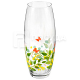 Ваза D=10,8 см, H=26 см, стекло, для цветов с рисунком, «Flora», Pasabahce - БОР