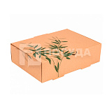 Коробка 26х18 см, Н=7 см, из гофр.картона, для еды на вынос, «FEEL GREEN», Garcia de Pou