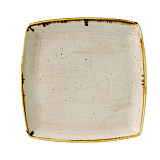 _Блюдо квадратное 26,8x26,8см «Stonecast Nutmeg Cream» Churchill (кр6) фарфор