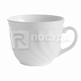 Чашка чайная 250мл d9.4см h7.2см, цв.белый «Trianon» Arcoroc (кр6) стеклокерамика