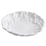 Блюдо 200 мл, D=26 см, круглое скошенное белое «Crater», Pordamsa