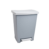 Контейнер 25 л, для мусора с педалью и с крышкой, цв.серый, Rubbermaid