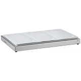 Подставка 34,5x55 см, H=5,5 см, с 3 прямоугольными блюдами GN 1/3, «UNISON», Frilich
