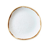 Тарелка D=21 см, без борта «Волна»,цв.белый с серыми крапинками, «Stonecast Barley White», Churchill
