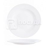 Тарелка D=19.5 см, H=1.7 см, стеклокерамика, цв.белый, «Evolution White», Luminarc