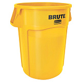 Контейнер 166,5 л, круглый с вентиляционным каналом, цв.желтый, «BRUTE», Rubbermaid
