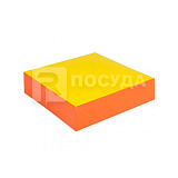 Коробка 20х20 см, Н=5 см, для кондитерских изделий, оранжевая-жёлтая, Garcia de Pou