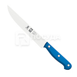 Нож L=19 см, кухонный с синей рукояткой, «TECHNIK», ICEL