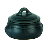 Горшок 425 мл, D=11,5 см, H=6 см, с крышкой, «Carbon», Rustico Stoneware