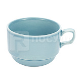 Чашка 250 мл, фарфор, чайная, цв.голубой, «Bravo», GIPFEL