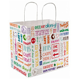 Пакет 36+21х33,5 см, бумажный, с ручками, «PAROLE», Garcia de Pou