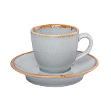 Чашка кофейная 90мл, цв.серый «Seasons Gray» Porland (кр24) фарфор