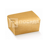 Коробка 11,5х7,5 см, Н=5 см, для кондитерских изделий на 250 г, золотая, Garcia de Pou