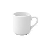 Чашка кофейная/чайная 200мл d7см h7см, цв.белый штабелир. «Prime» Ariane (кр12) фарфор