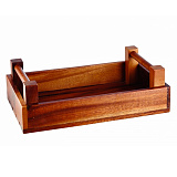 Поднос 34x20 см, H=10 см, деревянный «Ящик», «Buffet Wood», Churchill