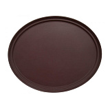Поднос 56х68,5 см, прорез., овальный, коричневый «Jiwins», MACO