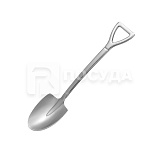 Ложка L=15,5 см, для мороженого / десерта, «Серебряная лопата», P.L.Proff Cuisine