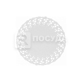 Салфетка D=14 см, ажурная, белая, Garcia de Pou