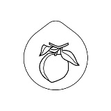 Крышка 7,6x7 см, H=3,2 см, нерж, с рисунком «Персик», «ACCESSOIRES», Frilich