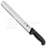 Нож-слайсер L=36 см, для нарезки ломтиками, черный, «Fibrox», Victorinox