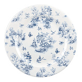 Тарелка D=27,6 см, мелкая Prague Toile, цв.белый с синим рисунком, «Vintage Prints», Churchill