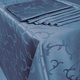 Скатерть «Журавинка» 145х145 см, 1927 цвет 174015 дымчатый голубой