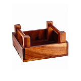 Поднос 20x20 см, H=10 см, деревянный «Ящик», «Buffet Wood», Churchill