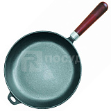 Сковорода чугун d24см с деревянной ручкой P.L.Proff Cuisine