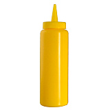 Бутылка 710 мл, для соусов, желтая, Henry Foodservice