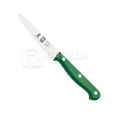 Нож L=10 см, для чистки овощей с зеленой рукояткой, «TECHNIK», ICEL