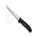 Нож L=15 см, обвалочный с гибким лезвием, в блистере, цв.черный, Victorinox