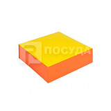 Коробка 16х16 см, Н=8 см, для кондитерских изделий, оранжевая-жёлтая, Garcia de Pou