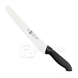 Нож L=25 см, кондитерский с черной рукояткой и волнистой кромкой, «HORECA PRIME», ICEL