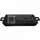 Сковорода-гриль 32x26см чугун, двойная, с 2-мя ручками, цв.черный LAVA