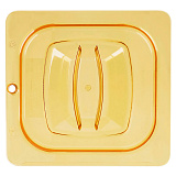 Крышка GN 1/6, 17,6x16,2 см, прозрачная для горячего цеха, «Gastronorm», Rubbermaid
