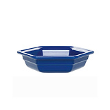 Салатник 1,2 л, 26x23 см, шестиугольный, голубой, «Gastron», Emile Henry