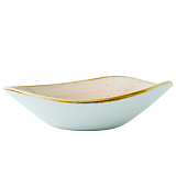 _Салатник треугольный 600мл d23,5см «Stonecast Nutmeg Cream» Churchill (кр12) фарфор