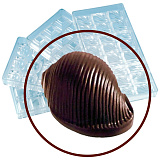 Форма 27,5x13,5 см, H=1,9 см, п/к, кондитер.для шоколадн.конфет на 18 ячеек «Улитка», WAS