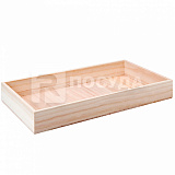 Ящик 60х40 см, Н=7,5 см, деревянный, для подачи и сервировки, Garcia de Pou