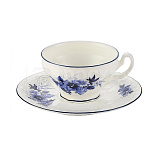 Пара кофейная 90мл d7,9см h5,8см «Blue Flower» P.L.Proff Cuisine (кр6) фарфор