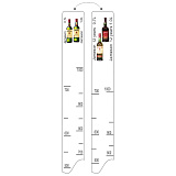 Линейка барная Jameson (700мл/1л) / Jameson 12 лет (700мл/1л), P.L.Proff Cuisine