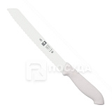 Нож L=20 см, хлебный с белой рукояткой, «HORECA PRIME», ICEL