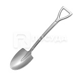Ложка L=17,6 см, для мороженого / десерта, «Серебряная лопата», P.L.Proff Cuisine