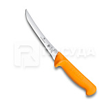 Нож L=16 см, обвалочный, с изогнутым полугибким лезвием и желтой рукояткой, «Swibo», Victorinox