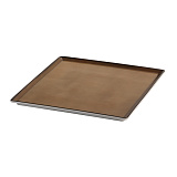 Блюдо 15x15 см, для закусок квадратное, коричневое, «RAISER», Frilich