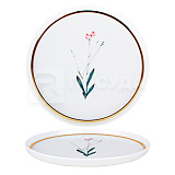 Тарелка мелкая с бортом d18см h1,5см «Botanical» Porland (кр6) фарфор Design4