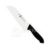 Нож L=18 см, с черной рукояткой Santoku, «HORECA PRIME», ICEL