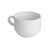 Чашка чайная 120мл штабелир. «Белый» SandStone (кр6) фарфор
