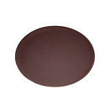 Поднос D=28 см, прорез., круглый, коричневый «Jiwins», MACO